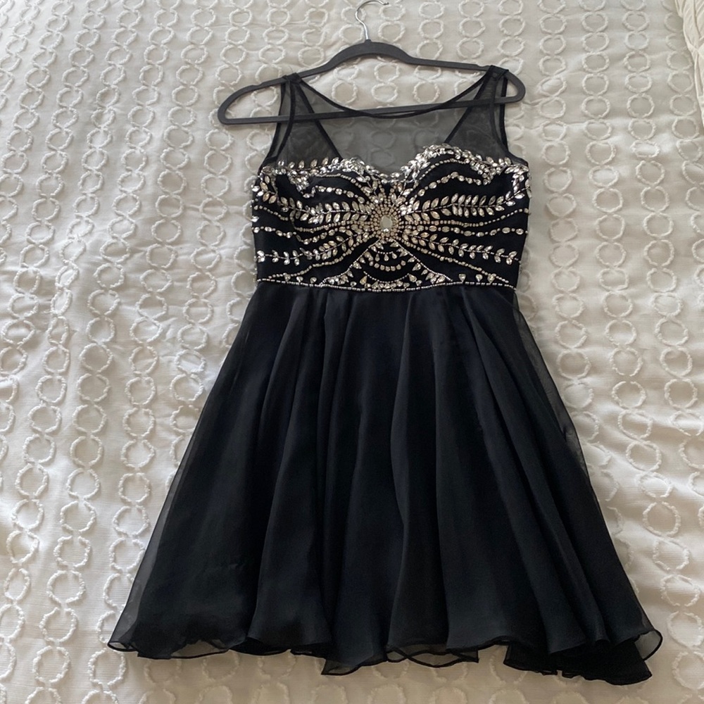 Sherri Hill Black Short Dress